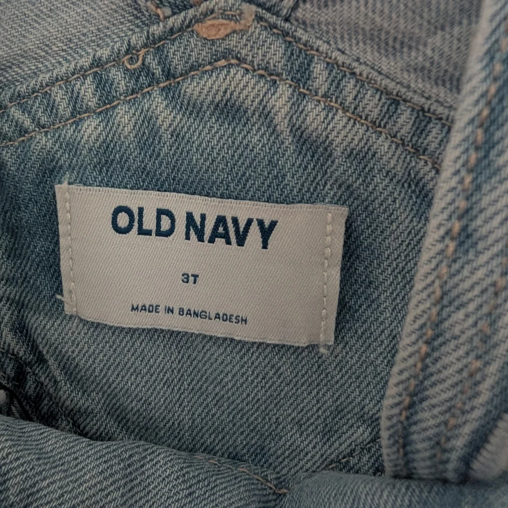 $ Old Navy Light Wash Denim‎ Overall Dress